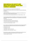 HESI Module #6 Safety AND Infection Control WITH 100% Correct Answers