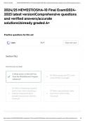 2024/25|OSHA-10 Final Exam|2024-2025 latest version|Comprehensive questions and verified answers/accurate solutions|Already graded A+