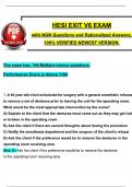 2024 Exit Hesi Exam V6 with NGN Questions and Verified Rationalized Answers, 100% Guarantee Pass