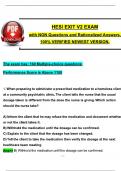 2024 Exit Hesi Exam V2 with NGN Questions and Verified Rationalized Answers, 100% Guarantee Pass