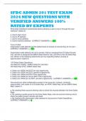 SFDC ADMIN 201 TEST EXAM 2024 NEW QUESTIONS WITH VERIFIED ANSWERS 100% RATED BY EXPERTS 