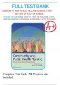 Test Bank For Community and Public Health Nursing, 10th Edition, By Cherie Rector, Mary Jo Stanley, All Chapters 1-30 LATEST