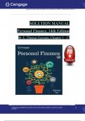 Solution Manual and Answer Guide for Personal Finance, 14th Edition By (E. Thomas Garman, 2024) Verified Chapters 1 - 17, Complete Newest Version