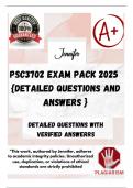 PSC3702 EXAM PACK 2025  {DETAILED QUESTIONS AND ANSWERS }