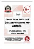 LCP4801 EXAM PACK 2025  {DETAILED QUESTIONS AND ANSWERS }