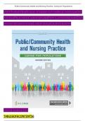 Public / Community Health and Nursing Practice: Caring for Populations, 2nd Edition TEST BANK by Christine L. Savage, Verified Chapters 1 - 22, Complete Newest Version