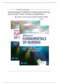 Test Bank For Davis Advantage for Wilkinson's Fundamentals of Nursing (2 Volume Set): Theory, Concepts, and Applications, 5th Edition by Leslie S. Treas , Karen L. Barnett, Mable H. Smith All Chapters 1-46