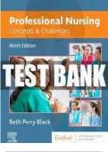 Professional Nursing - Concepts & Challenges, 9th Edition by Beth Black – Complete Test Bank (2024) 2024 - 2025; 100% TRUSTED Complete, trusted solutions and explanations.