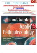                  FULL TEST BANK  Applied Pathophysiology for the Advanced Practice Nurse 1st Edition by Lucie Dlugasch Questions And Answers Graded A+     