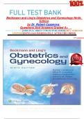           FULL TEST BANK Beckmann and Ling's Obstetrics and Gynecology Ninth, Edition by Dr. Robert Casanova   Questions And Answers Graded A+     