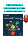 SOLUTION MANUAL Personal Finance, 14th Edition By E. Thomas Garman, Chapter 1 - 17SOLUTION MANUAL Personal Finance, 14th Edition By E. Thomas Garman, Chapter 1 - 17SOLUTION MANUAL Personal Finance, 14th Edition By E. Thomas Garman, Chapter 1 - 17SOLUTION 