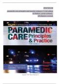 Test Bank for Paramedic Care: Principles and Practice Volumes 1-5, 5th Edition by Bryan E. Bledsoe, Robert S. Porter, Richard A. Cherry