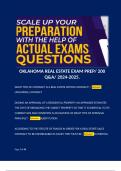 OKLAHOMA REAL ESTATE EXAM PREP/ 200 Q&A/ 2024-2025.   WHAT TYPE OF CONTRACT IS A REAL ESTATE OPTION CONTRACT? - Answer: UNILATERAL CONTRACT  DURING AN APPRAISAL OF A RESIDENTIAL PROPERTY AN APPRAISER ESTIMATES THE COST OF REBUILDING THE SUBJECT PROPERTY S