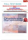                         FULL TEST BANK Beckmann and Ling's Obstetrics and Gynecology 8th Edition by Dr. Robert Casanova  Questions And Answers Graded A+     