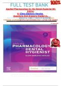 FULL TEST BANK Applied Pharmacology for the Dental Hygienist 9th Edition by Elena Bablenis Haveles   Questions And Answers Graded A+     