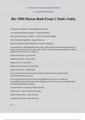 Bio 1500 Mizzou-Bush Exam 1 Study Guide.