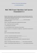 BioC 3021 Exam 2 Questions And Answers (Guaranteed A+)