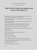 BIOC 301 UBC Final Exam Questions And Answers (Guaranteed A+)