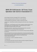 BIOS 201 Fall Semester All Terms. Exam Questions And Answers (Guaranteed A+)