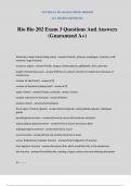 Rio Bio 202 Exam 3 Questions And Answers (Guaranteed A+)