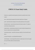 CHEM 111 Exam Study Guide.