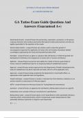 GA Tattoo Exam Guide Questions And Answers (Guaranteed A+)