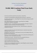 MARK 3000 Grantham Final Exam Study Guide