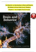 Test Bank for An Introduction to Brain and Behavior  7th Edition by Bryan Kolb, Ian Q. Whishaw, Chapters 1 - 16, Complete Newest Version