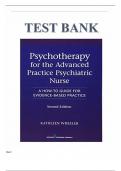 Test Bank  Psychotherapy for the Advanced Practice Psychiatric Nurse, Second Edition How-To Guide for Evidence- Based Practice 2nd Edition