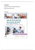 Test Bank For Massage Therapy: Principles and Practice, 7th Edition ( Susan G. Salvo, 2022) All Chapters 1-30 | Latest Edition