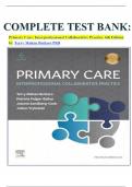 COMPLETE TEST BANK: Primary Care: Interprofessional Collaborative Practice 6th Edition by Terry Mahan Buttaro PhD