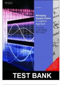 Test Bank for Supply Chain. Management: A Logistics Perspective, 10th Edition, John J. Coyle, C. John Langley, Jr., Robert A. Novack Brian J. Gibson