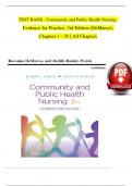 TEST BANK - Community and Public Health Nursing:  Evidence for Practice, 3rd Edition (DeMarco),  Chapters 1 - 25 | All Chapters