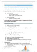 Samenvatting statistiek 1 - deel 4 normale verdeling en toetsing