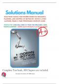 Solutions Manual For Modern Robotics: Mechanics, Planning, and Control 1st Edition By Kevin M. Lynch (Author), Frank C. Park 9781107156302 Complete Guide .