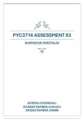 PYC3716 PORTFOLIO EXAMINATION