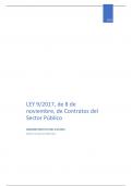 Hace referencia a la ley de contratos de la administración.