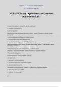 NUR 529 Exam 2 Questions And Answers (Guaranteed A+)