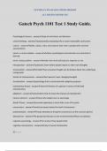 Gatech Psych 1101 Test 1 Study Guide.