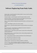 Software Engineering Exam Study Guide.