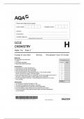 gcse  aqa june 2024 higher tier chemistry paper 2 qp