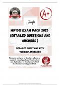 MIP1501 EXAM PACK 2025  {DETAILED QUESTIONS AND ANSWERS }