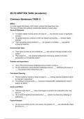 IELTS Written Notes with Questions