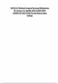 NUR1211 Medical-Surgical Nursing (Medication BY Groups For audio) 2024 EXAM PREP COMPLETE SOLUTION Florida Miami Dade College