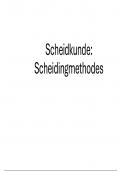 Verschillende Scheidingsmethodes