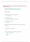  NUR2755 / NUR 2755 Final Exam (Latest 2024 / 2025): Multidimensional Care IV / MDC 4 - Rasmussen