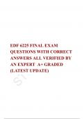 EDF 6225 FINAL EXAM QUESTIONS WITH CORRECT ANSWERS ALL VERIFIED BY AN EXPERT  A+ GRADED (LATEST UPDATE)