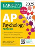 AP Psychology Premium, 2025: Prep Book for the New 2025 Exam with 3 Practice Tests + Comprehensive Review + Online Practice (Barron's AP Prep) Premium Edition