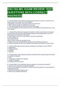 SSC102-MC EXAM REVIEW TEST QUESTIONS WITH CORRECT ANSWERS 