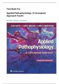 TEST BANK FOR Applied Pathophysiology: A Conceptual Approach 4th Edition by Judi Nath, Carie Braun & CINDY ANDERSON ||(Chapter 1-20)